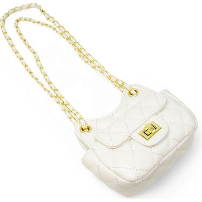 Zomi Gem - Tiny Quilted Treasure Purse - White - Trend Accessories