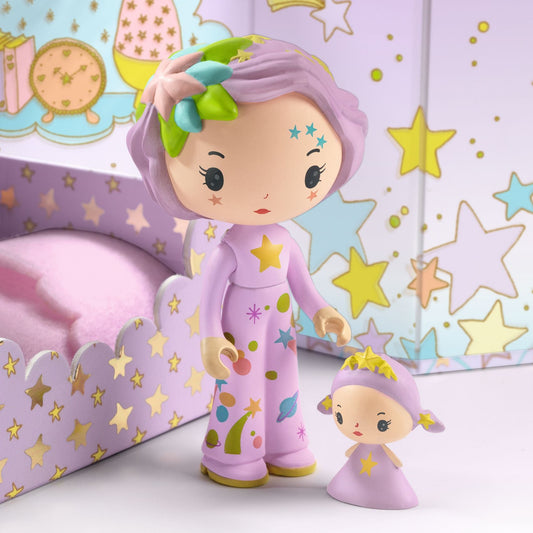 Djeco - Tinyly Violet Tinyroom with Figurines - Collectibles