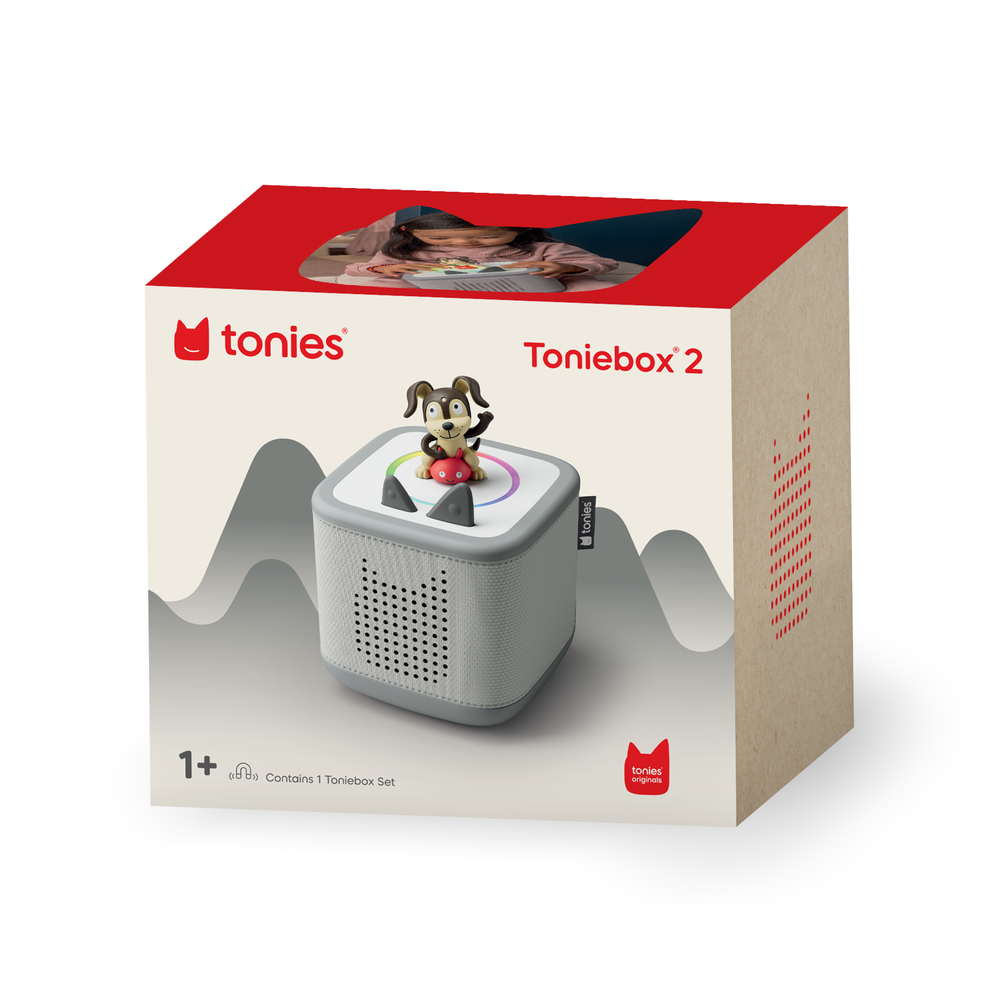 Tonies - Tonies Playtime Puppy Toniebox 2 Starter Set - Moon Gray - Electronics