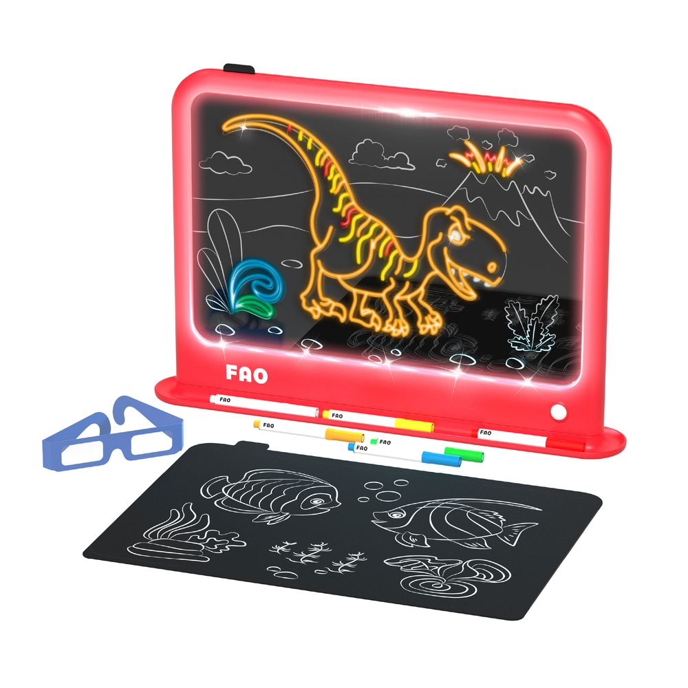 FAO Schwarz - Ultimate Neon Light Board 11-Piece Set - Creativity