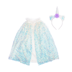 Great Pretenders - Unicorn Sparkle Cape and Headband - Size 4-6 Years - Dress up