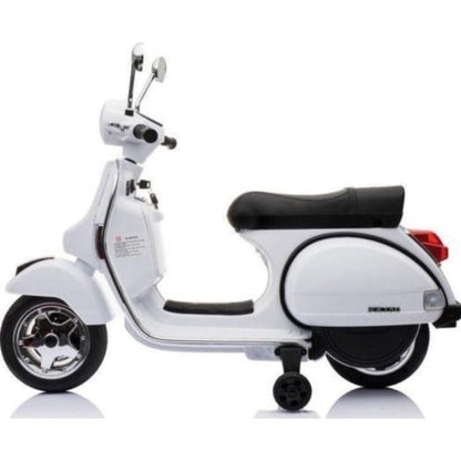 Best Ride on Cars - Vespa Scooter 12V White - Outdoor