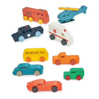 Mentari - Wood Vehicles Bundle - Preschool