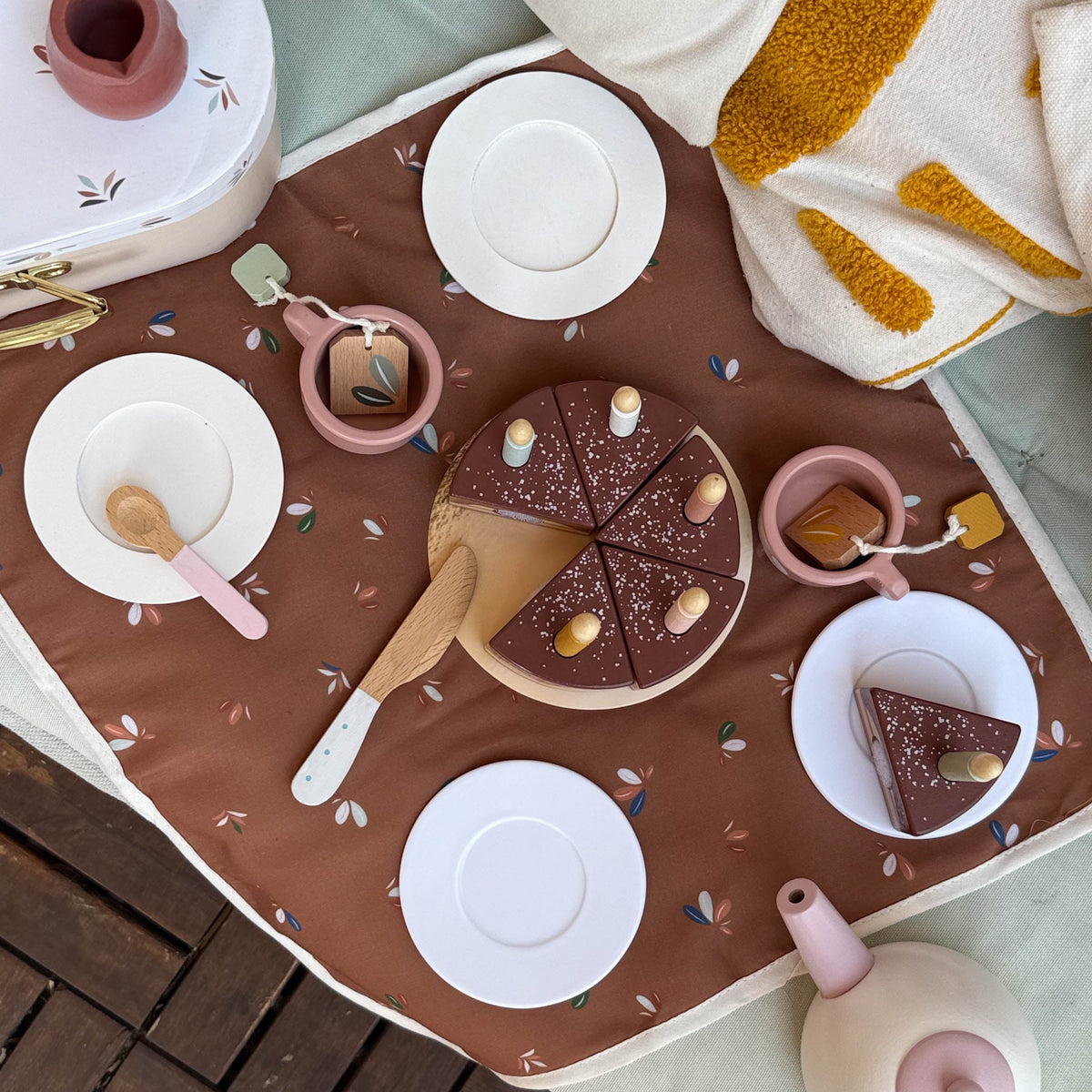 Speedy Monkey - Wooden Birthday Tea Set - Preschool