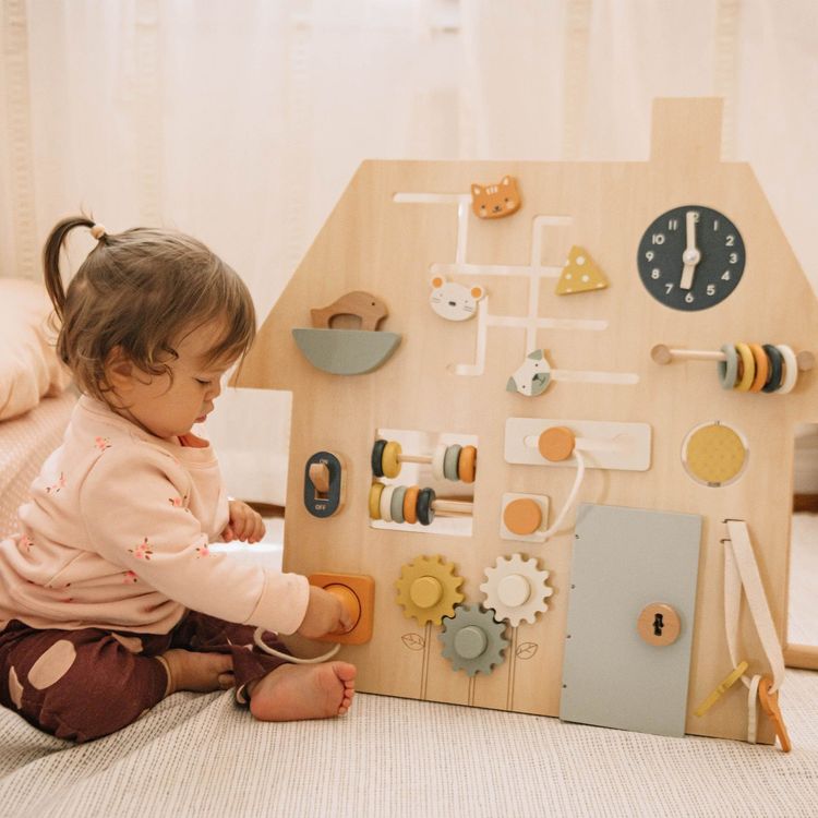 Wonder & Wise - Wooden Busy Board - Preschool