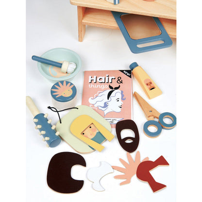Tender Leaf Toys - Wooden Hair Salon Set - Preschool