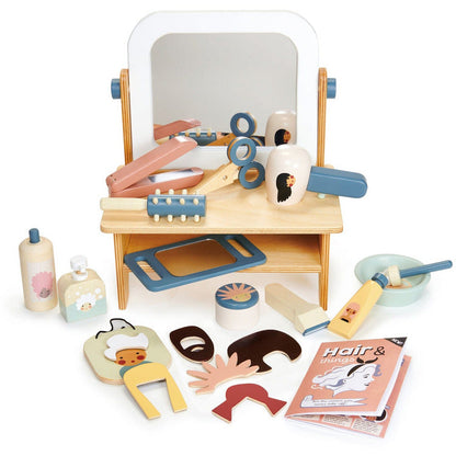 Tender Leaf Toys - Wooden Hair Salon Set - Preschool