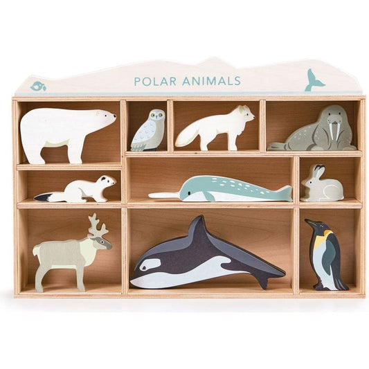 Tender Leaf Toys - Wooden Polar Animals Set - Preschool
