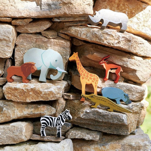 Tender Leaf Toys - Wooden Safari Animal Collection - Preschool