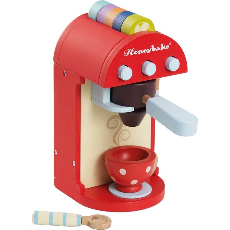 Le Toy Van - Wooden Toy Coffee Machine & Pods - Preschool