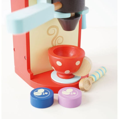 Le Toy Van - Wooden Toy Coffee Machine & Pods - Preschool