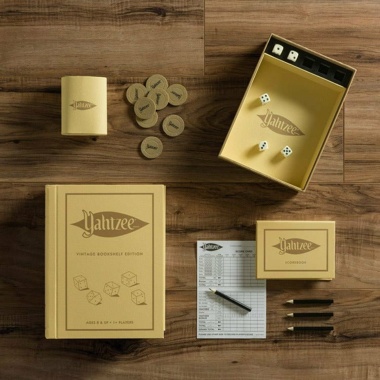 WS Game Company - Yahtzee Vintage Bookshelf Edition - Games